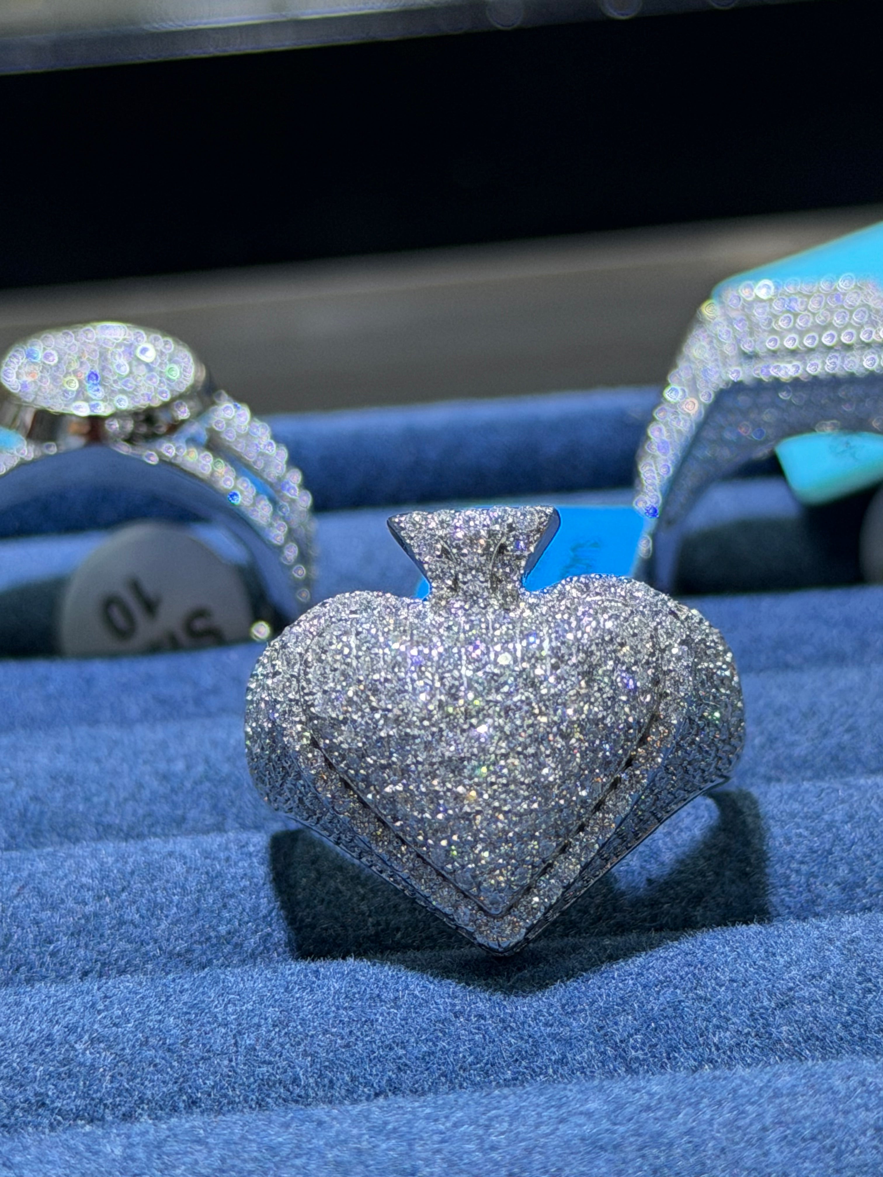 Ring 925 Lab Grown vvs Moissanites