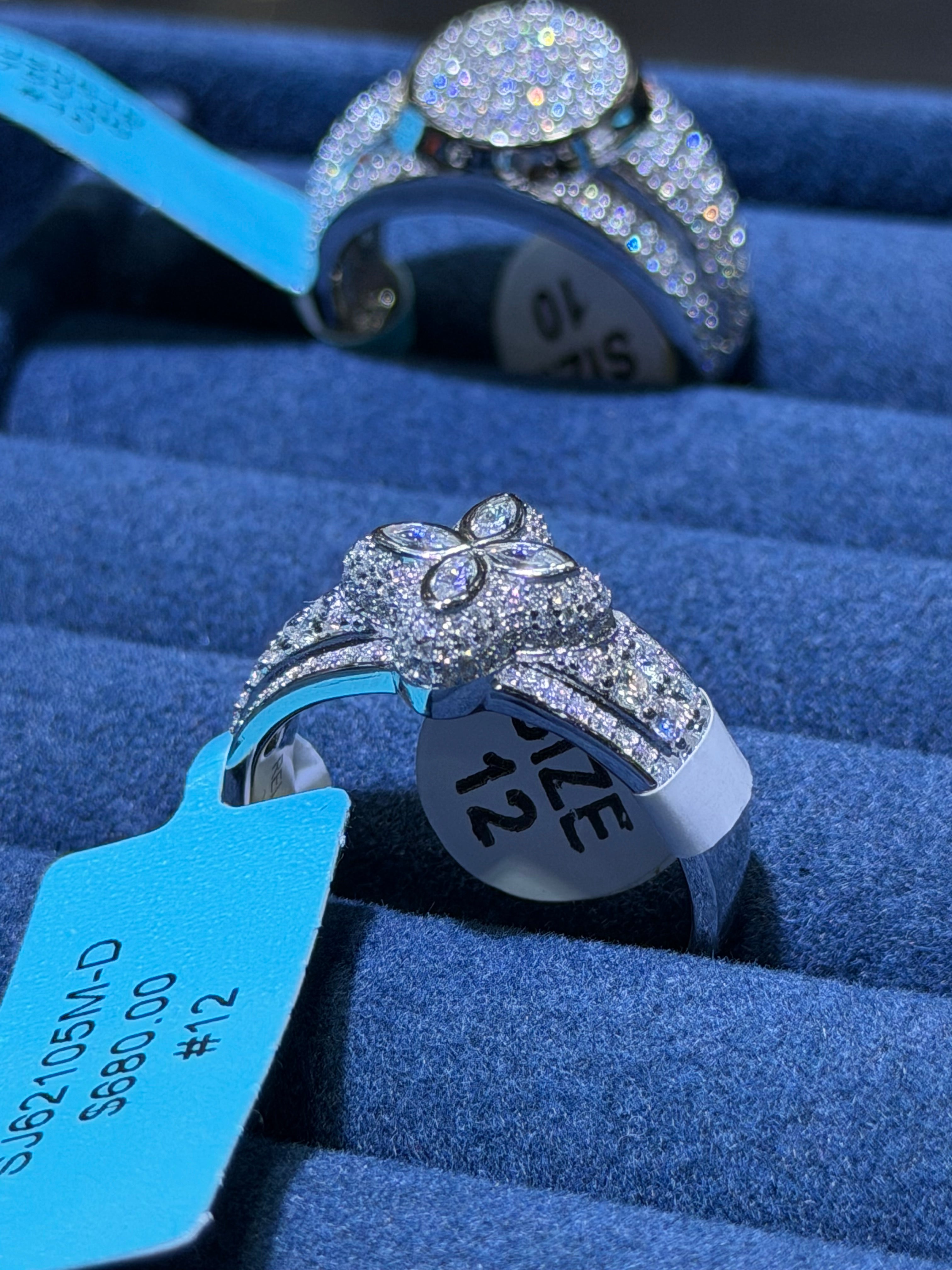 Ring 925 Lab Grown vvs Moissanites