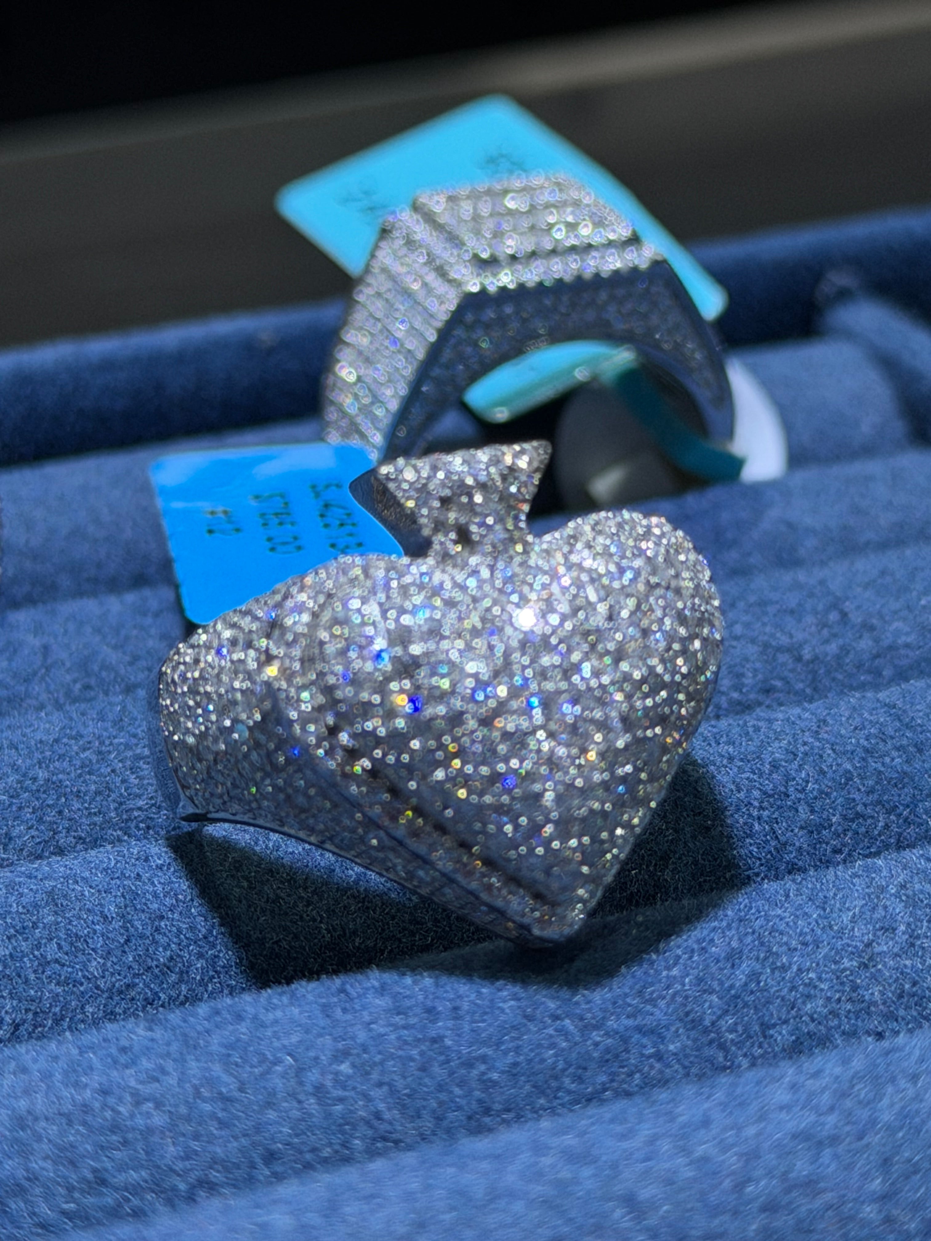 Ring 925 Lab Grown vvs Moissanites