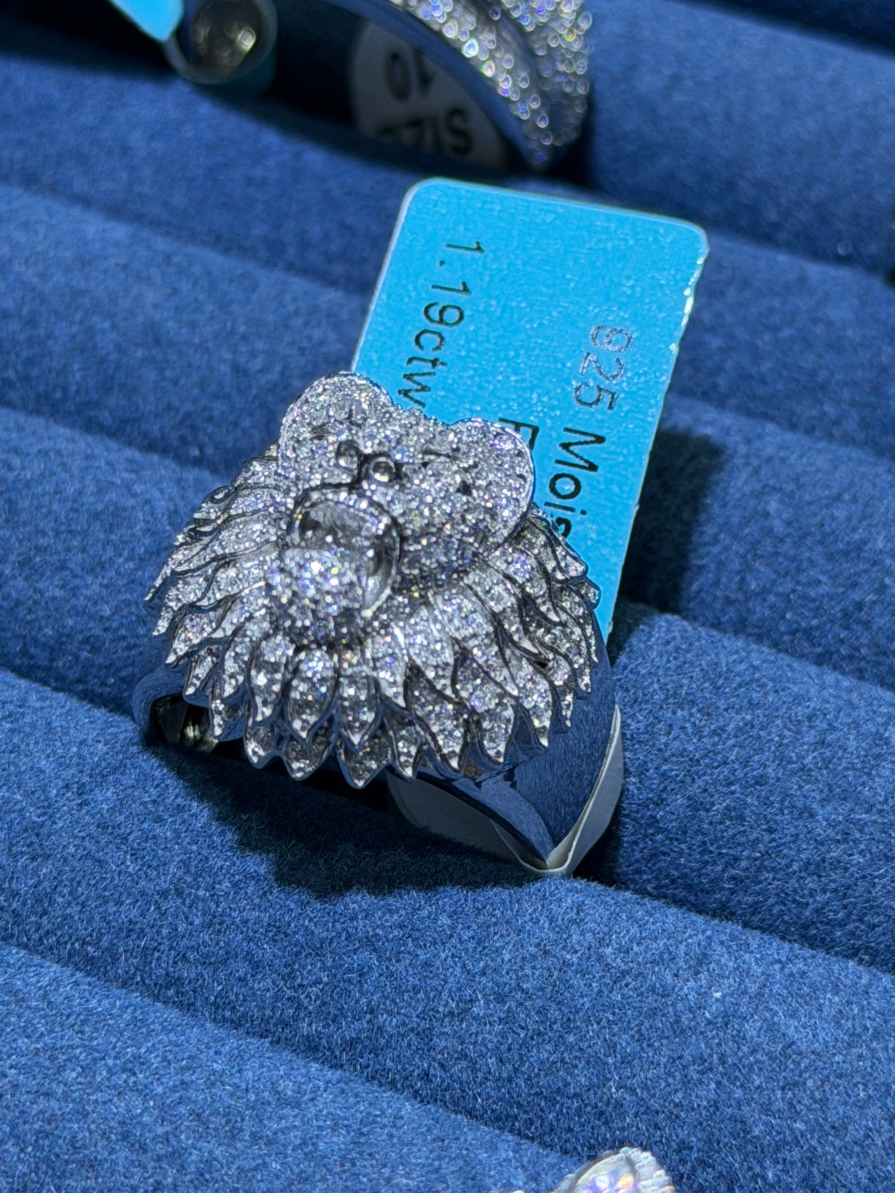 Ring 925 Lab Grown vvs Moissanites
