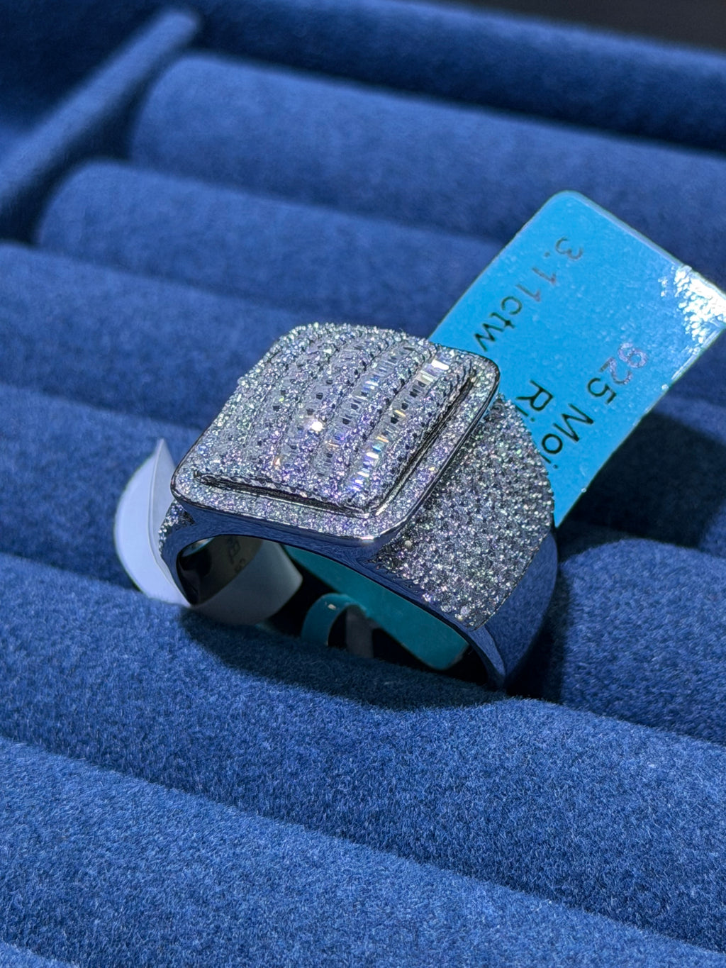 Ring 925 Lab Grown vvs Moissanites