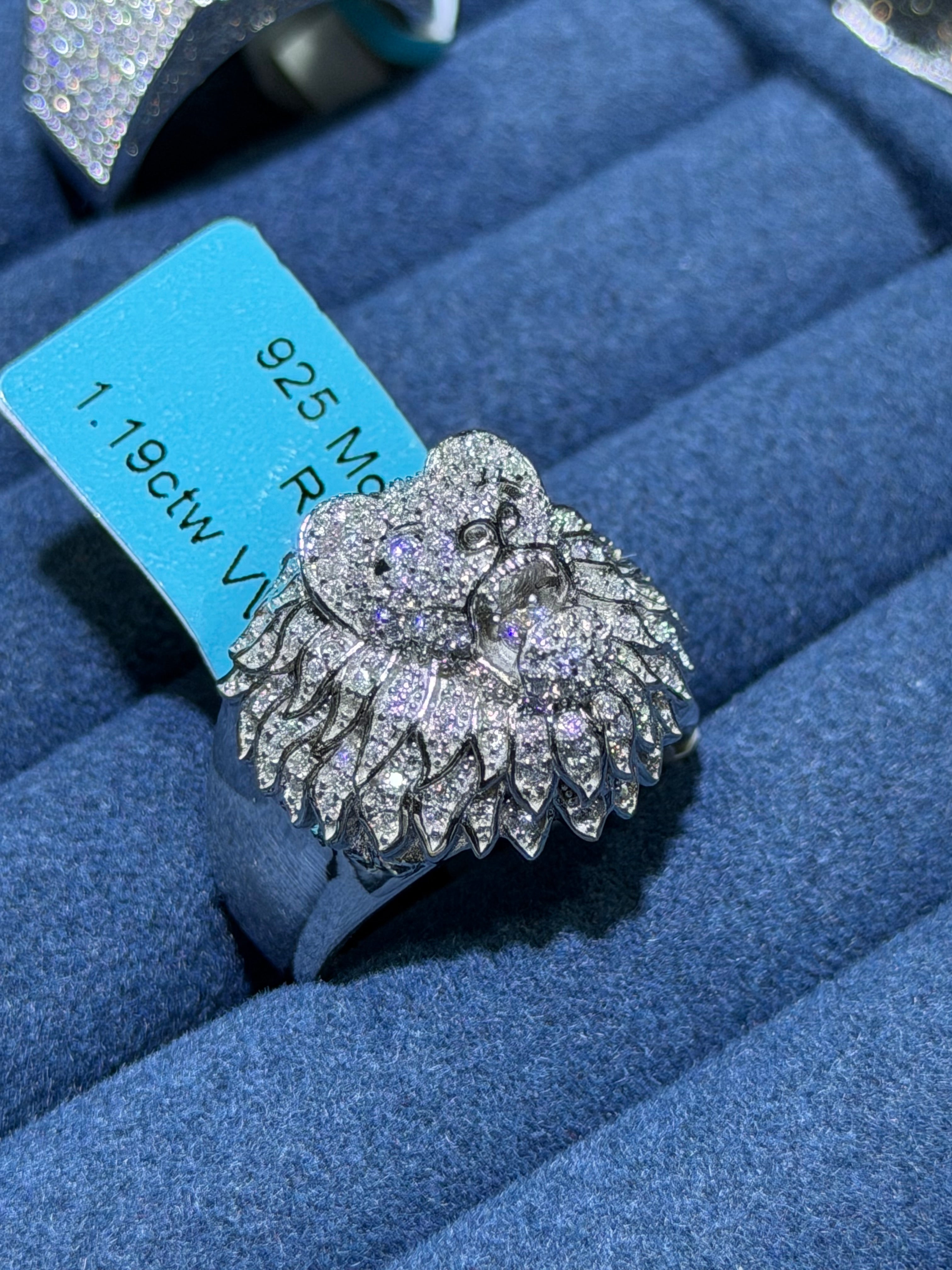 Ring 925 Lab Grown vvs Moissanites