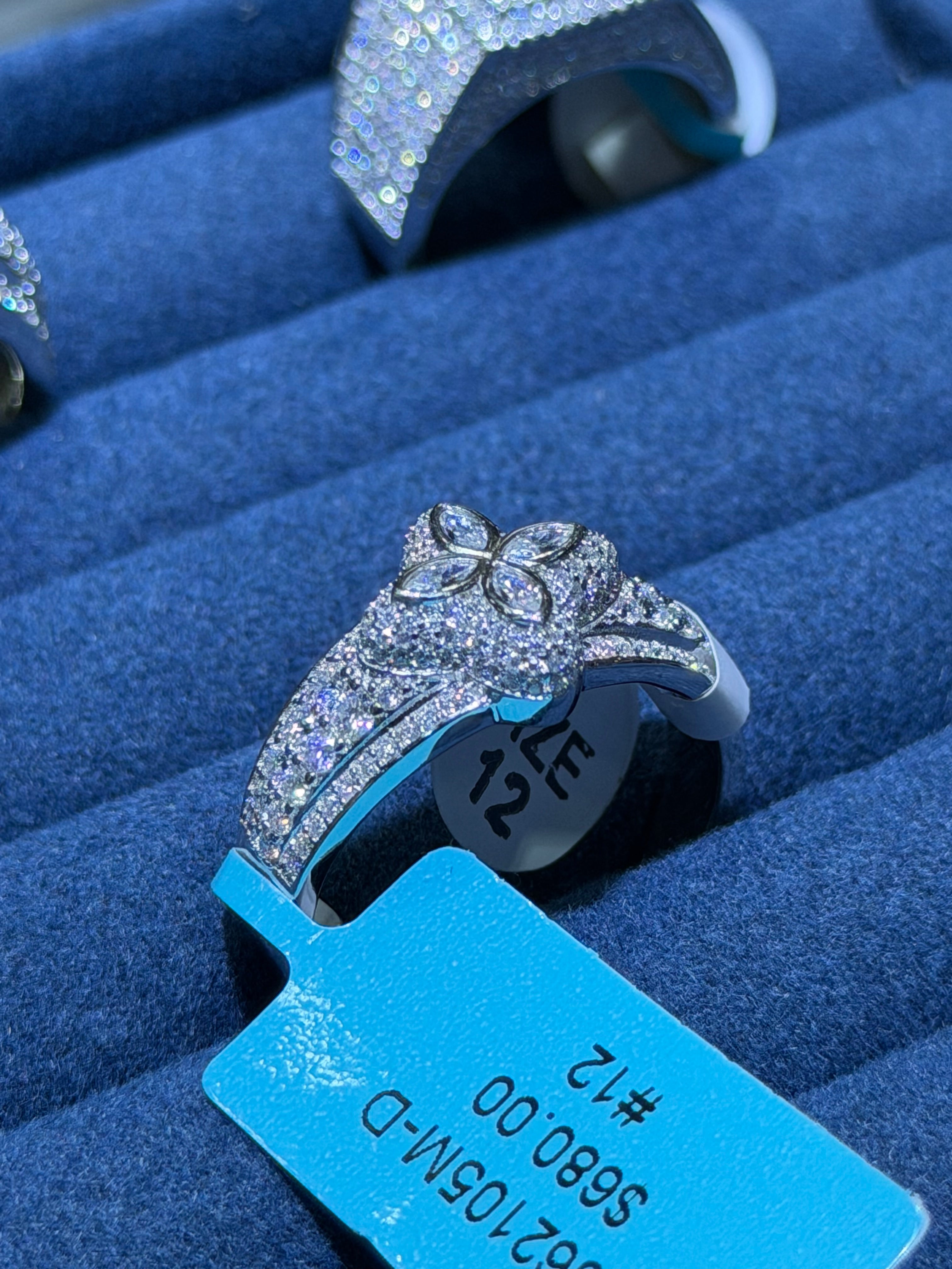Ring 925 Lab Grown vvs Moissanites