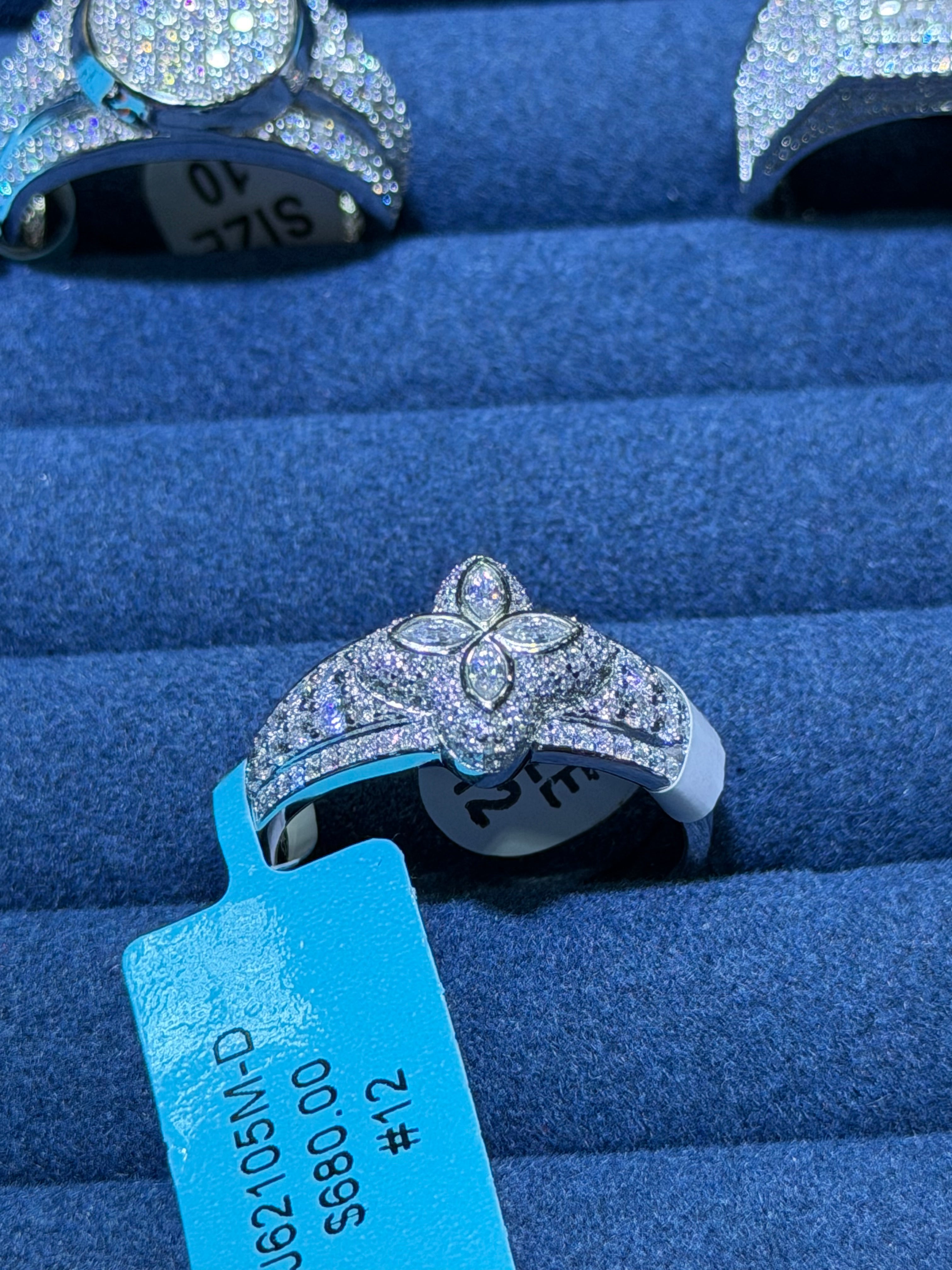Ring 925 Lab Grown vvs Moissanites